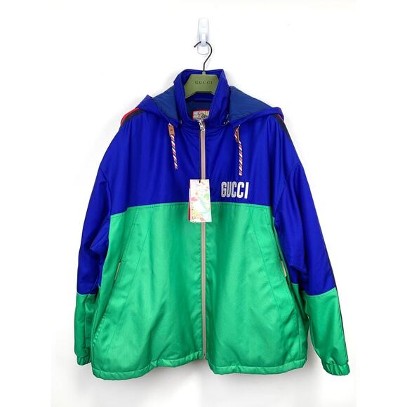 NWT Gucci Tiger Nylon Canvas Jacket With Patch Size 52 - Picture 4 of 16